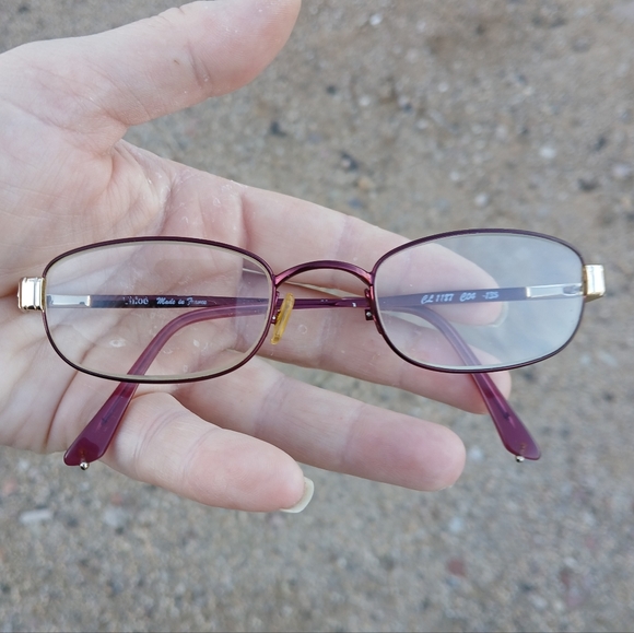 Vintage Chloe CL1187 C04 135 Purple Eyeglasses. Made in France  - Picture 3 of 16